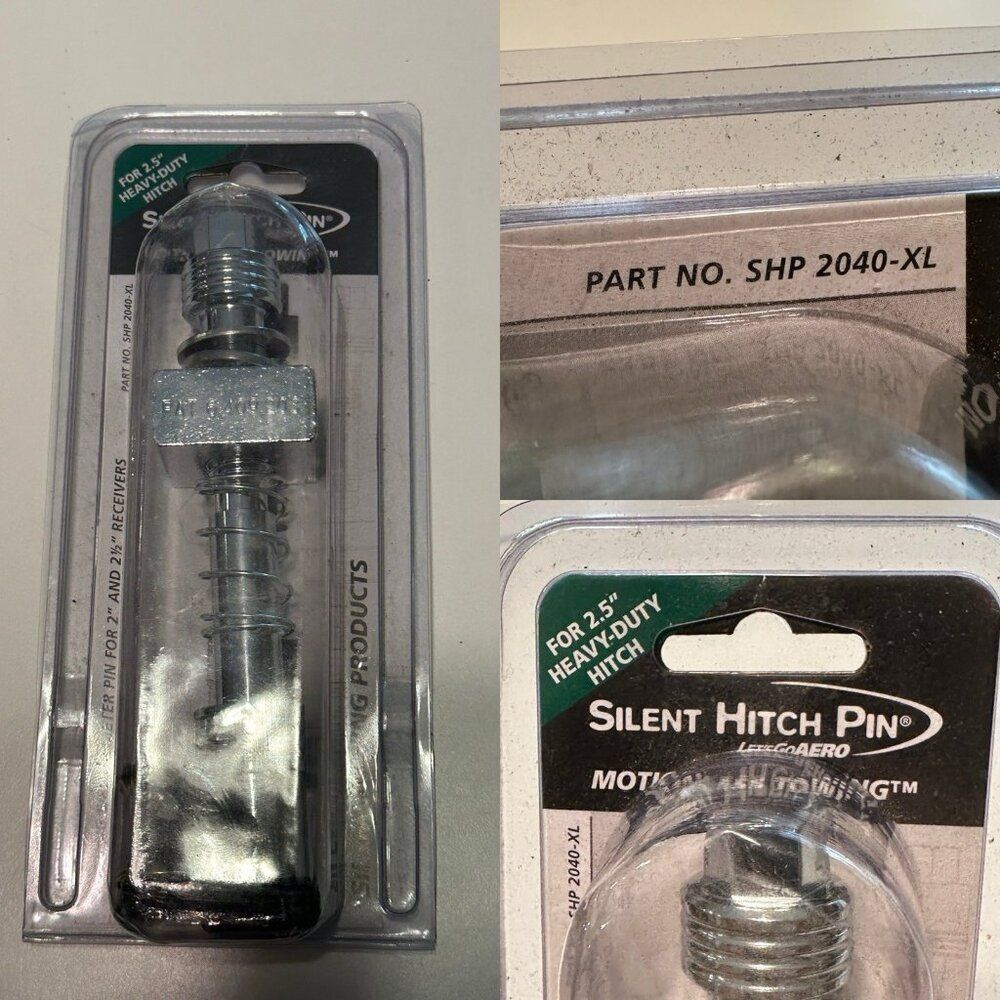 NEW Let's Go Aero SHP2040-XL 5/8" Locking Silent Hitch Pin For 2.5" And 2” Hitch